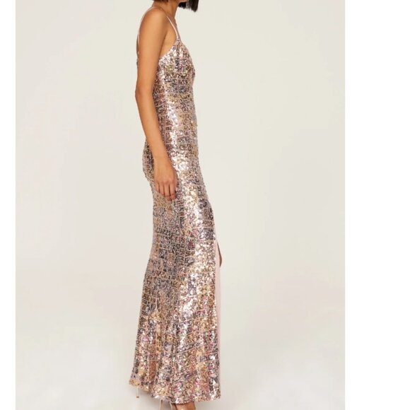 Dress The Population Sequin Giovanna Gown size small - Picture 2 of 6